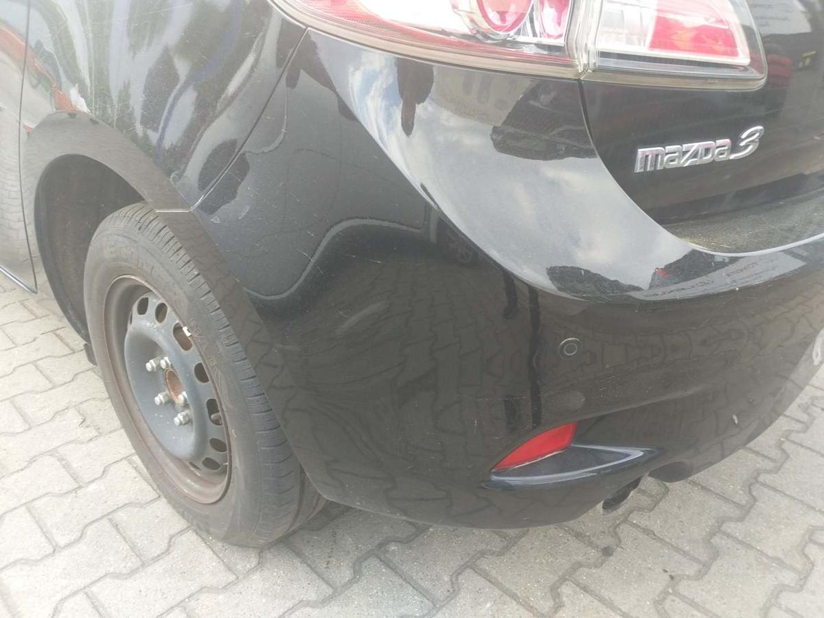 Mazda 3 BL original Sto&szlig;stange Stossf&auml;nger hinten 16W Schwarzmetallic Facelift Flie&szlig;heck Bj.2012